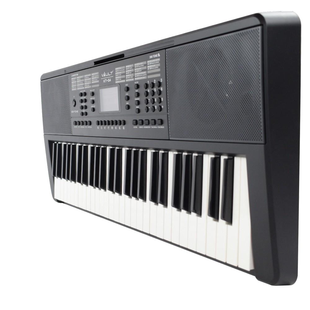 vault portable keyboards vault kt-54 keytone 54-key keyboard - black - open box