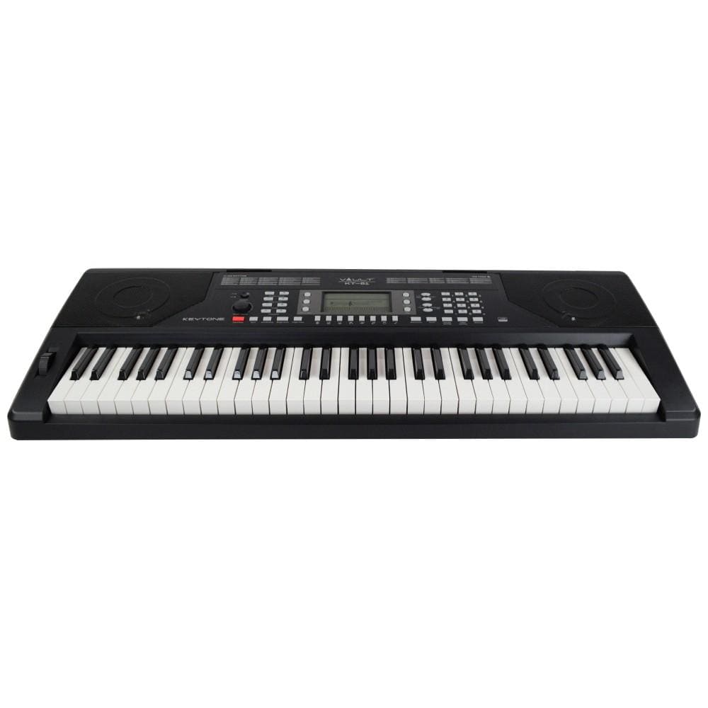 vault portable keyboards vault kt-61 keytone touch sensitive 61-key keyboard - black - open box