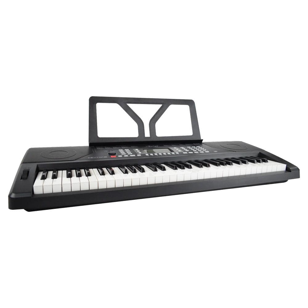 vault portable keyboards vault kt-61 keytone touch sensitive 61-key keyboard - black - open box
