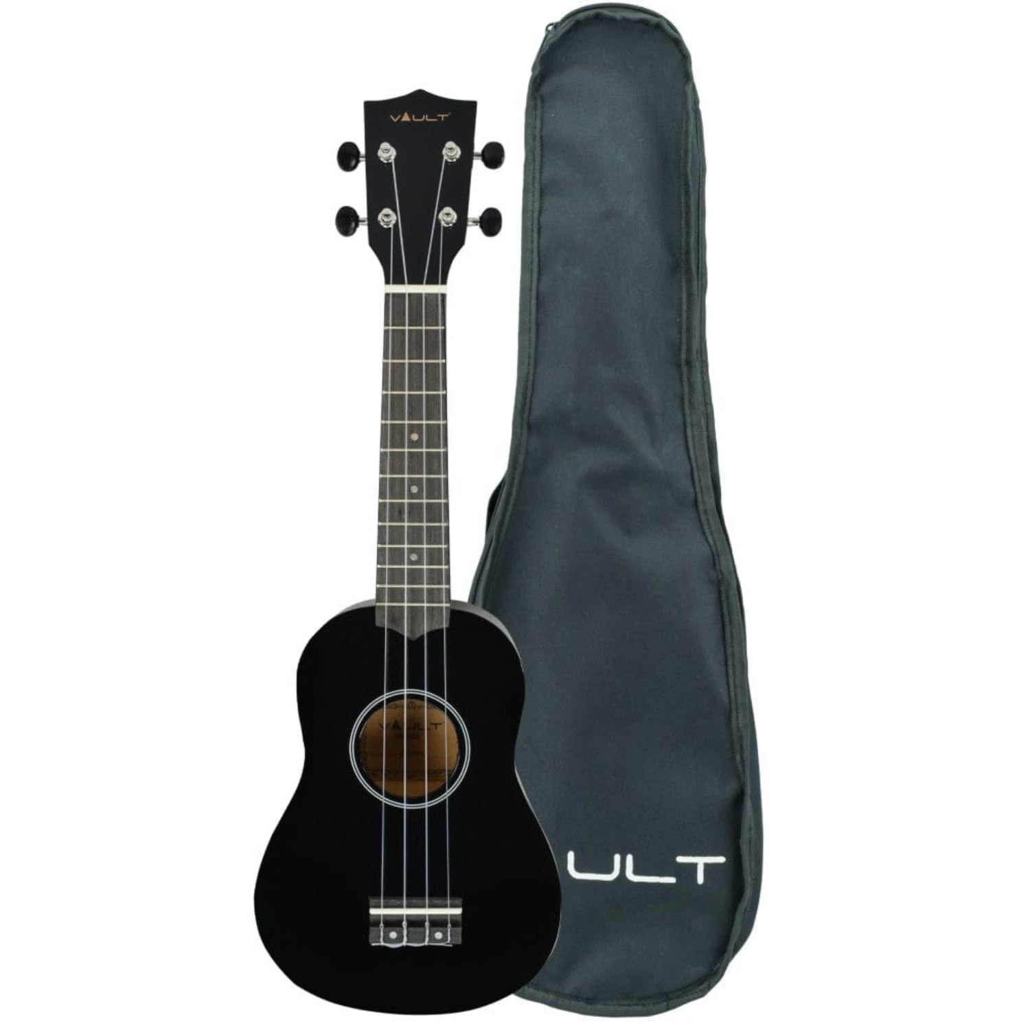 vault soprano ukuleles blackglossy vault uk-003 soprano colourful ukulele 21 inch with gig bag#color_blackmatte