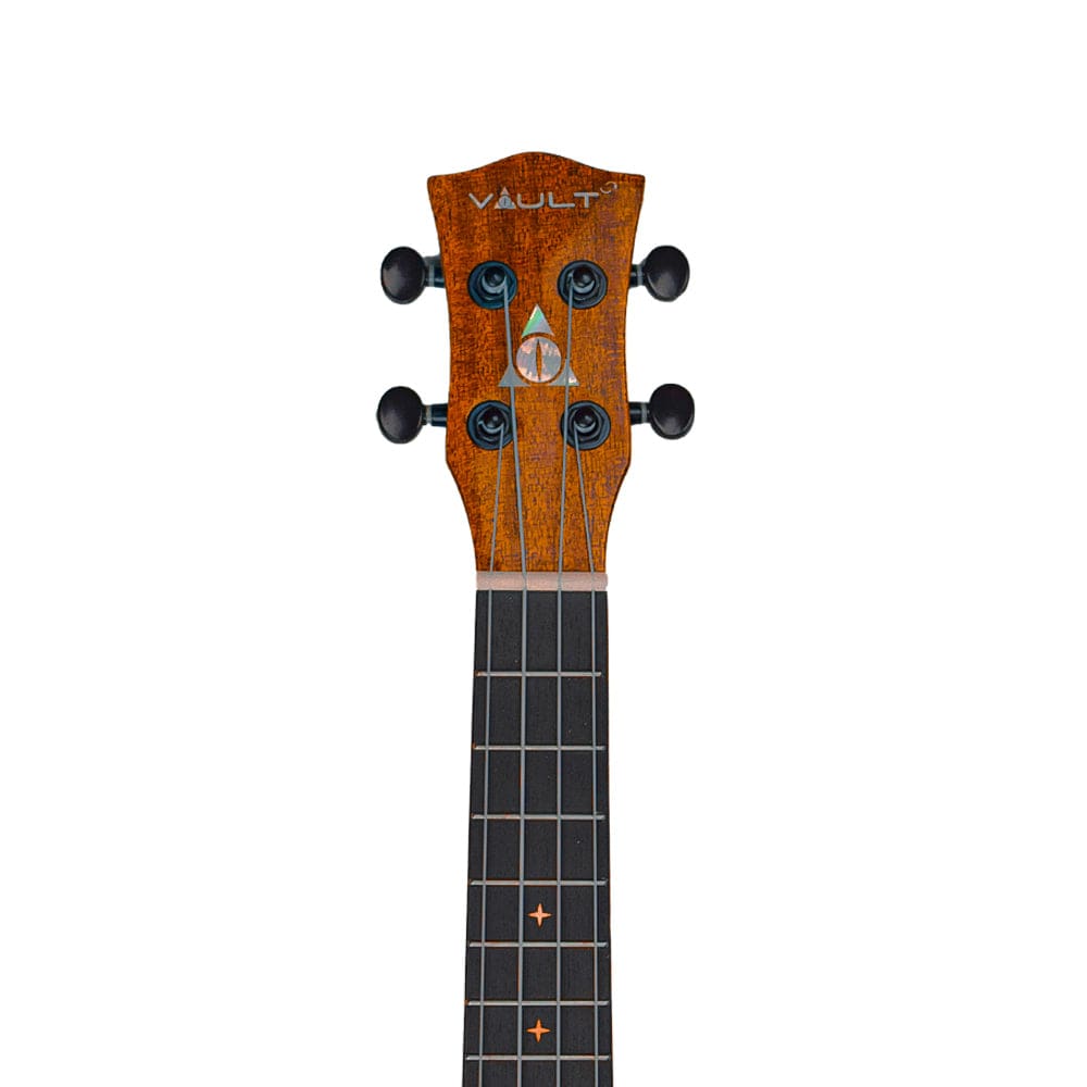 vault soprano ukuleles natural vault performer pro 21" all solid mahogany premium soprano ukulele with eq & gigbag