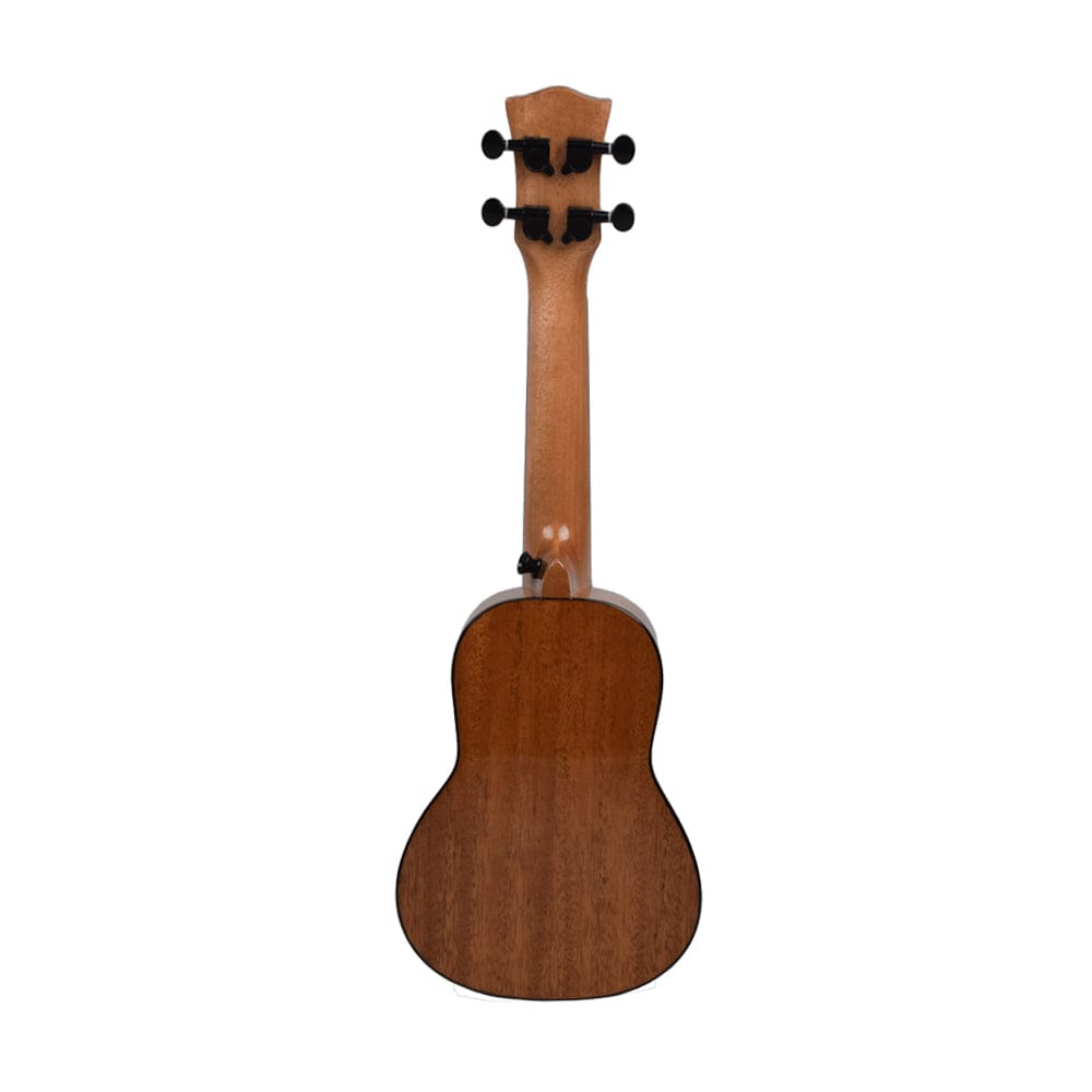 vault soprano ukuleles natural vault performer pro 21" all solid mahogany premium soprano ukulele with eq & gigbag