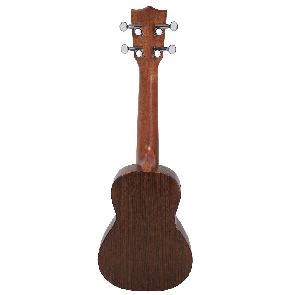 Vault Soprano Ukuleles Natural Vault UK-200S 21" Premium Walnut Laminate with Side Soundport Soprano Ukulele