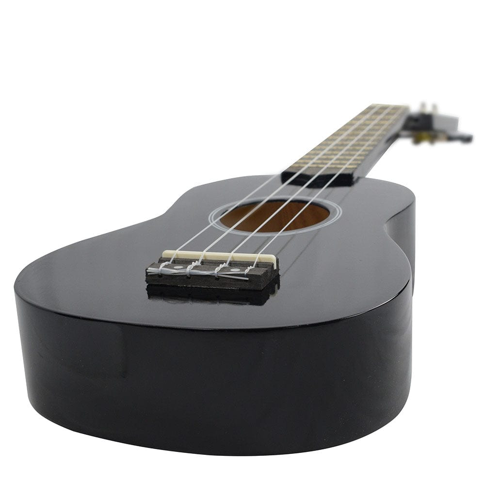 vault soprano ukuleles vault uk-003 soprano colourful ukulele 21 inch with gig bag#color_blackmatte