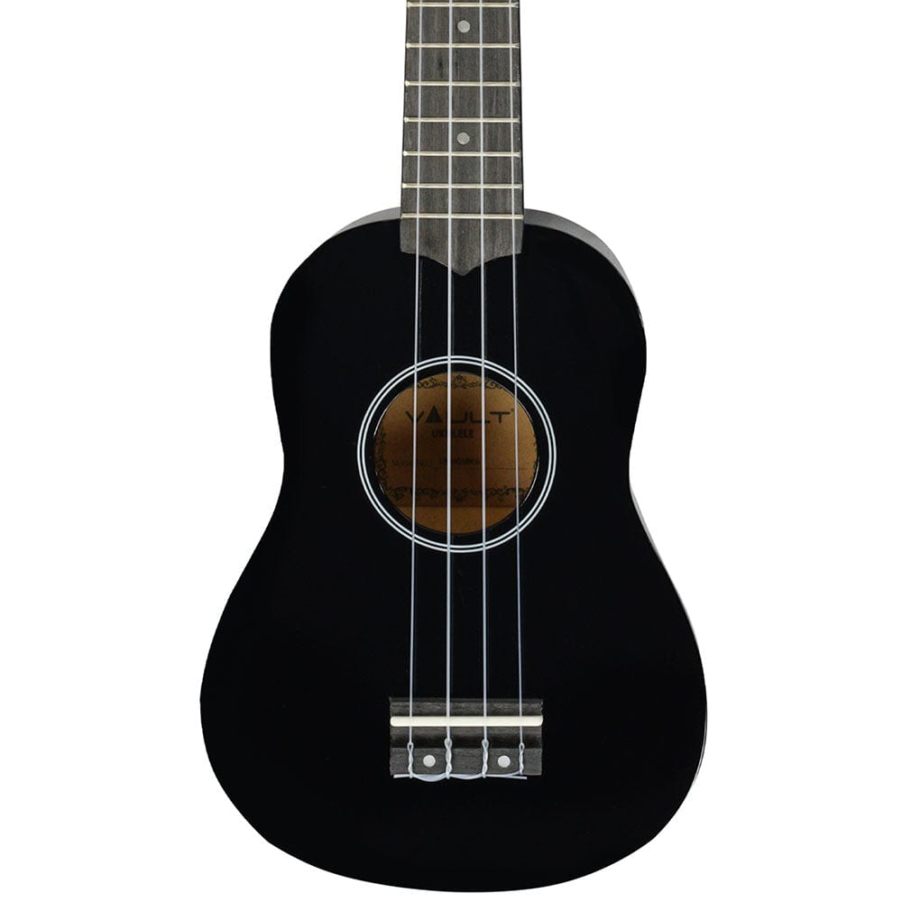 vault soprano ukuleles vault uk-003 soprano colourful ukulele 21 inch with gig bag#color_blackmatte