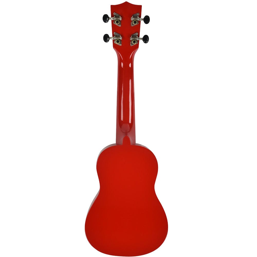 vault soprano ukuleles vault uk-003 soprano colourful ukulele 21 inch with gig bag #color_red-glossy