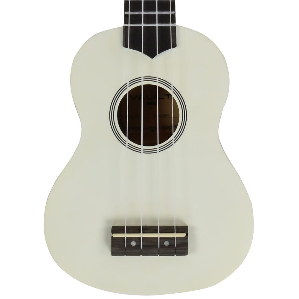 vault soprano ukuleles vault uk-003 soprano colourful ukulele 21 inch with gig bag #color_white-glossy