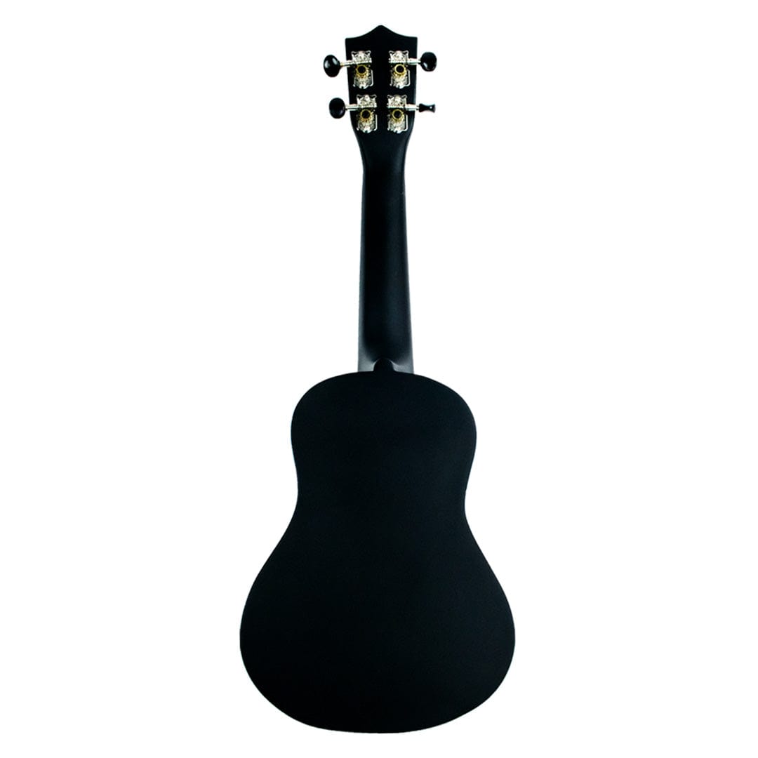 vault soprano ukuleles vault uk-003 soprano colourful ukulele 21 inch with gig bag#color_blackmatte