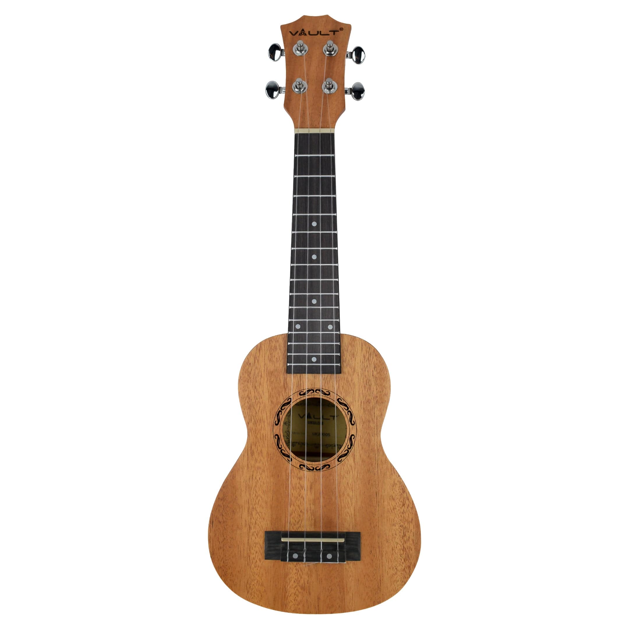 vault soprano ukuleles vault uk-2000s 21-inch solid mahogany top premium soprano ukulele with gigbag