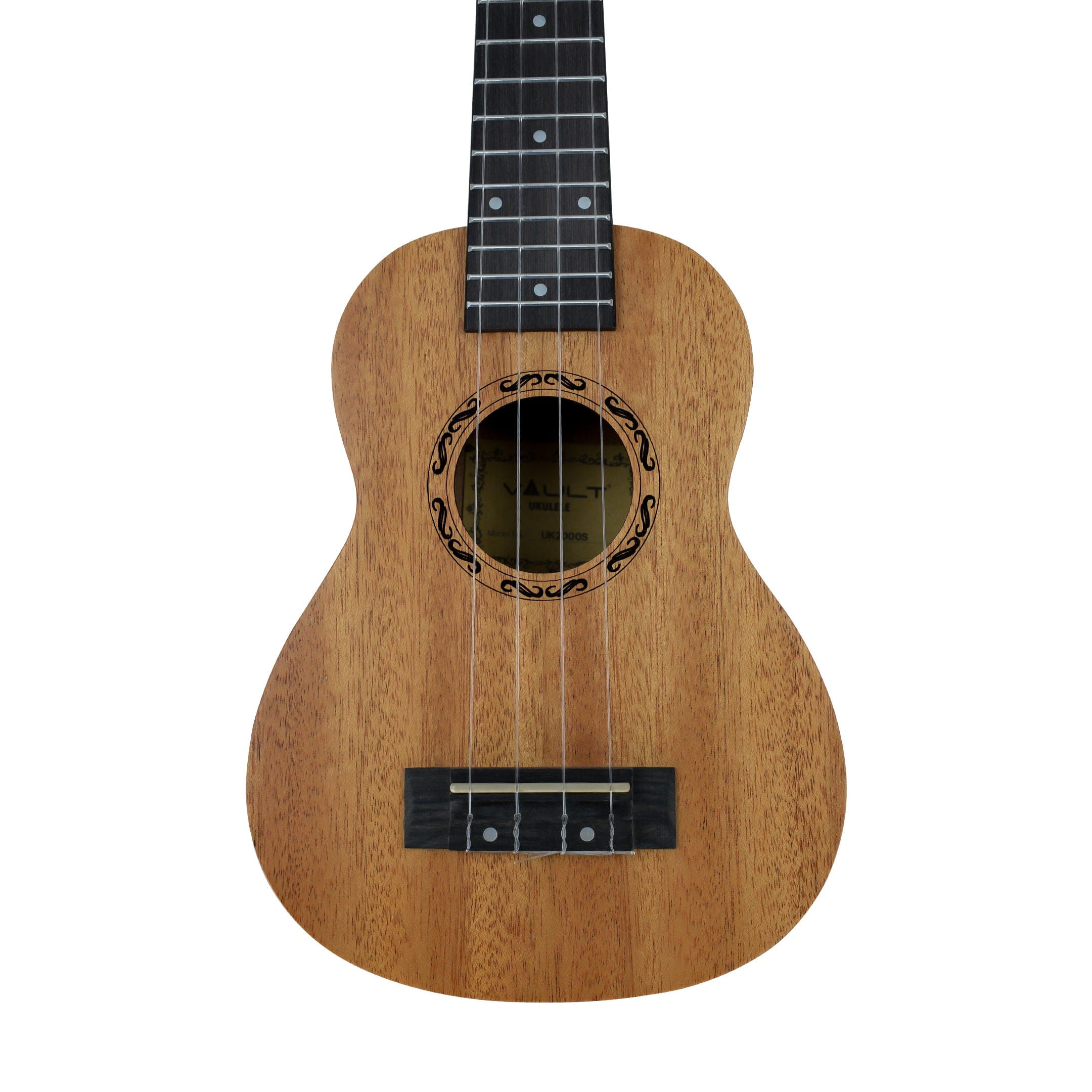 vault soprano ukuleles vault uk-2000s 21-inch solid mahogany top premium soprano ukulele with gigbag