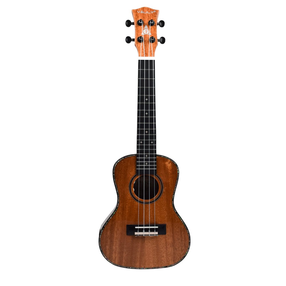 vault tenor ukuleles natural vault performer pro 26" all solid mahogany premium tenor ukulele with eq & gigbag #color_natural