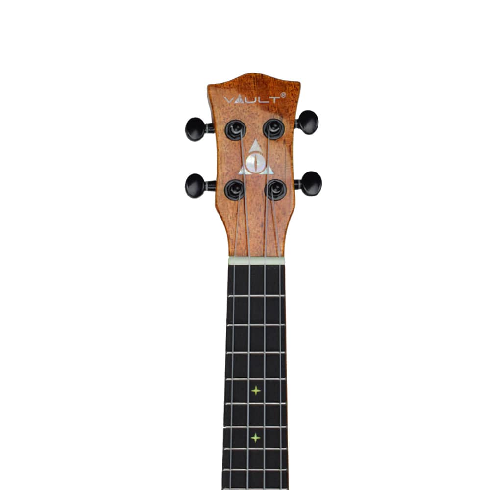 vault tenor ukuleles natural vault performer pro 26" all solid mahogany premium tenor ukulele with eq & gigbag #color_natural
