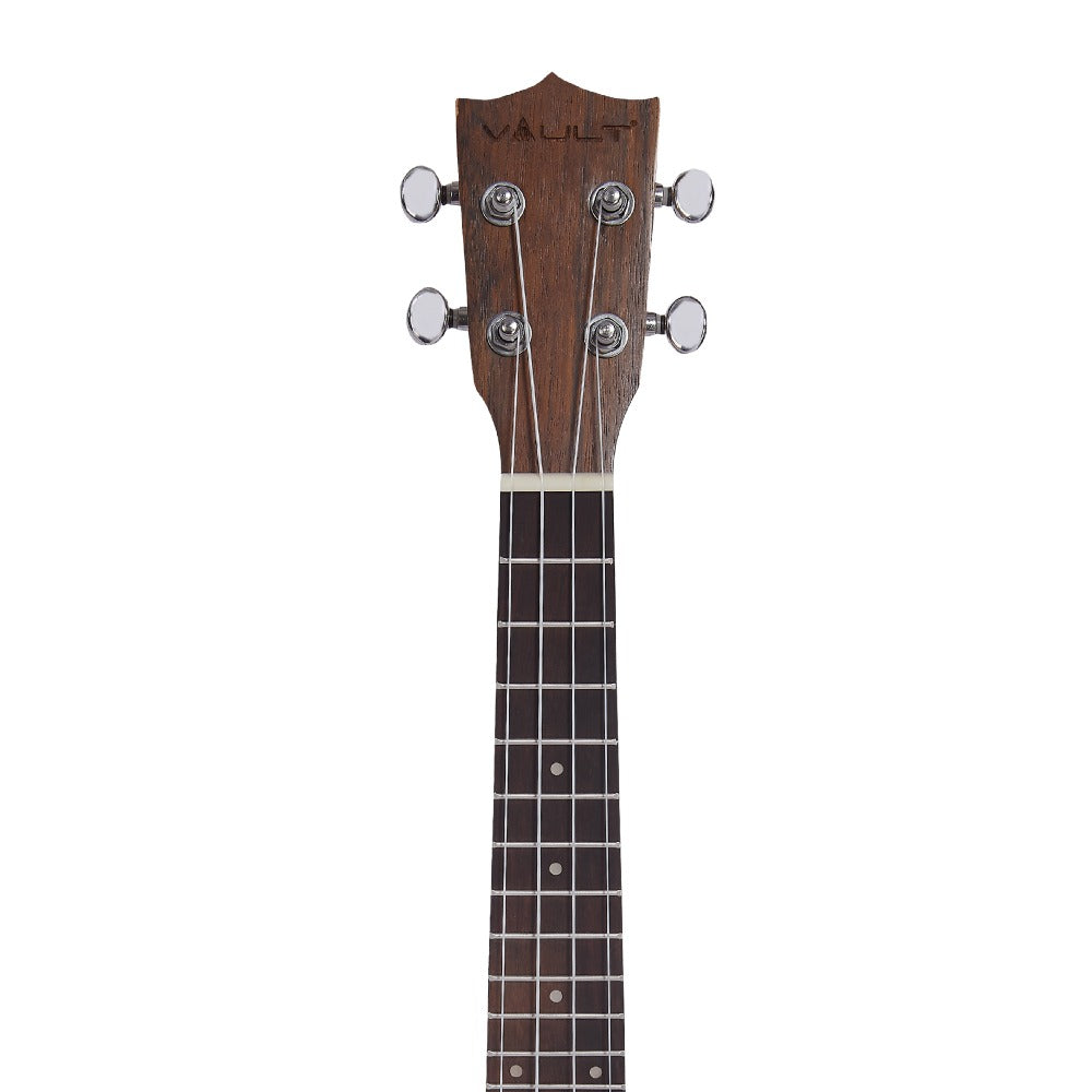 Vault Tenor Ukuleles Natural Vault UK-200T 26" Premium Walnut Laminate with Side Soundport Tenor Ukulele