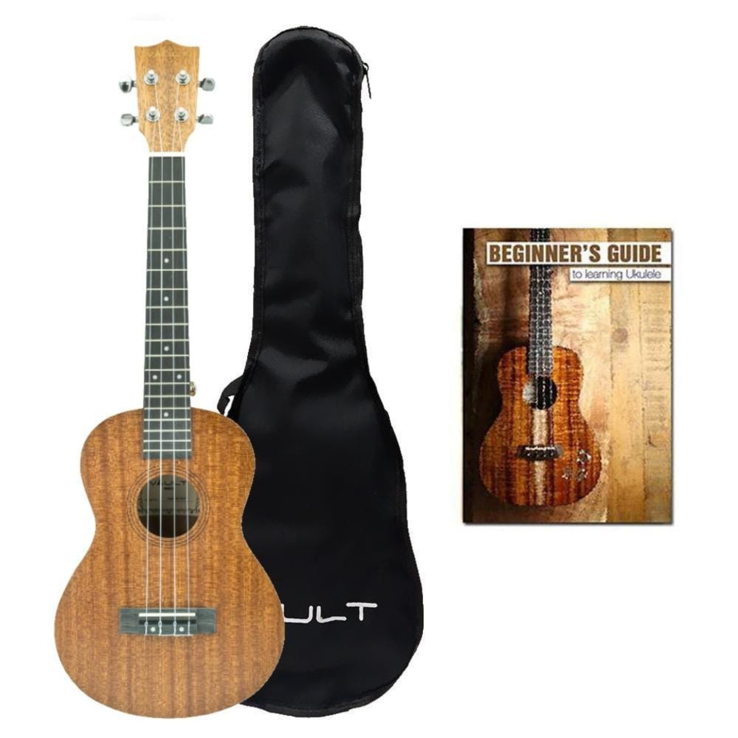 vault tenor ukuleles vault uk-100t 26 inch arched back tenor ukulele with gig bag & ebook