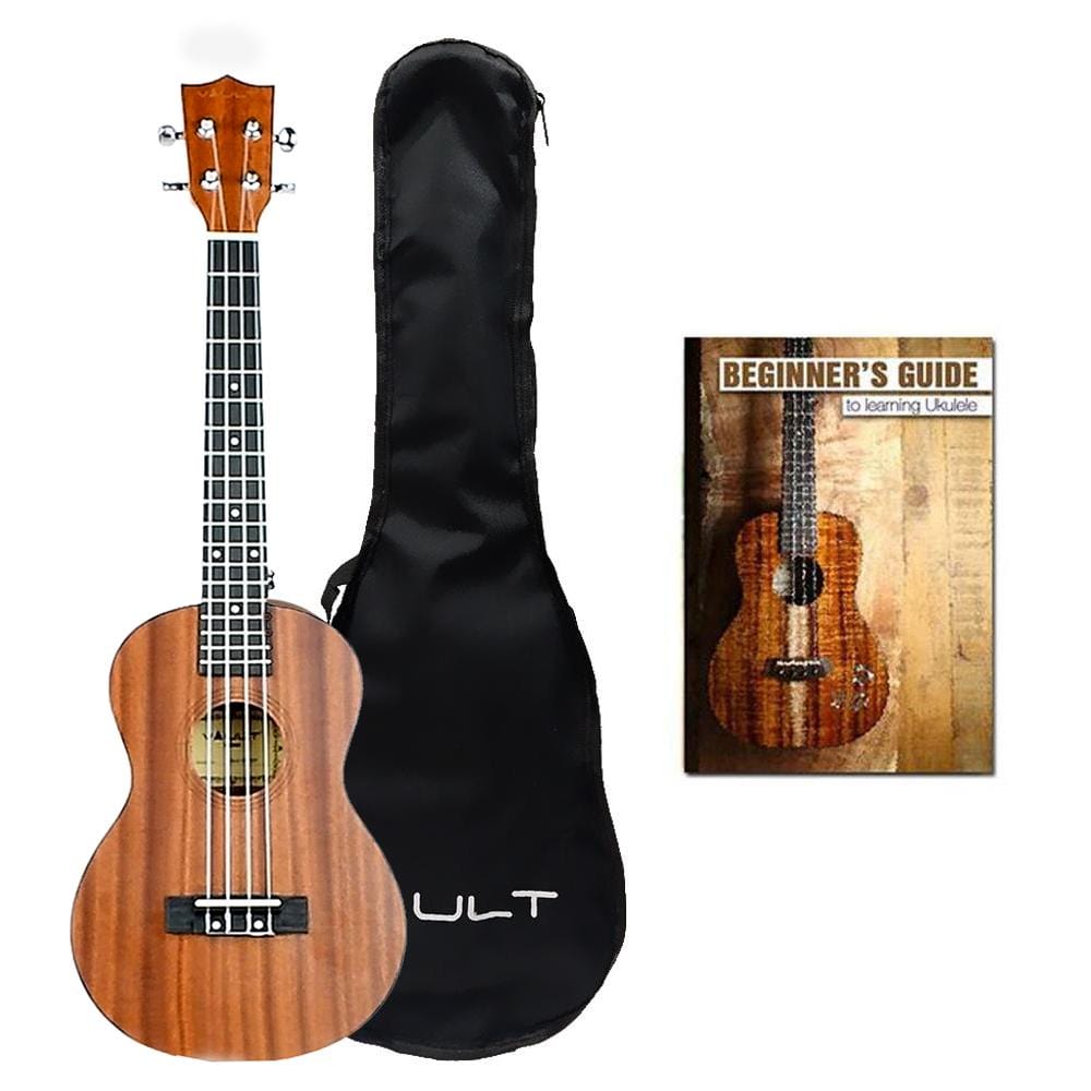vault tenor ukuleles vault uk-100t 26 inch tenor arched back ukulele with gig bag & ebook - open box