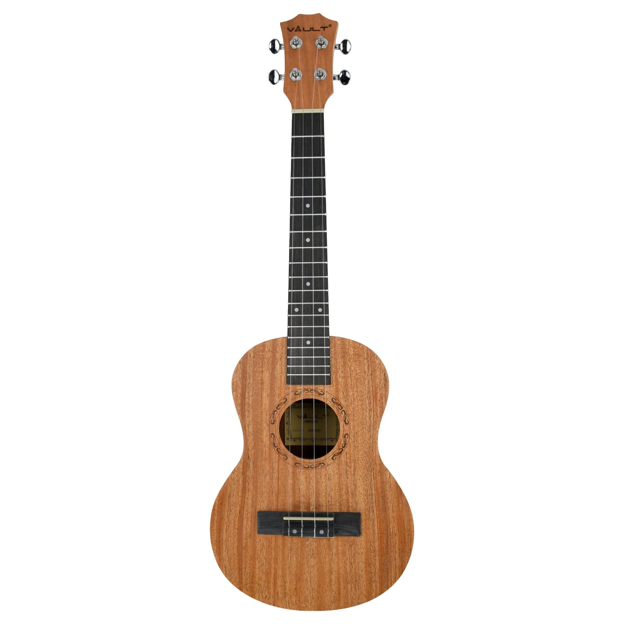 vault tenor ukuleles vault uk-2000t 26-inch solid mahogany top premium tenor ukulele with gigbag - open box