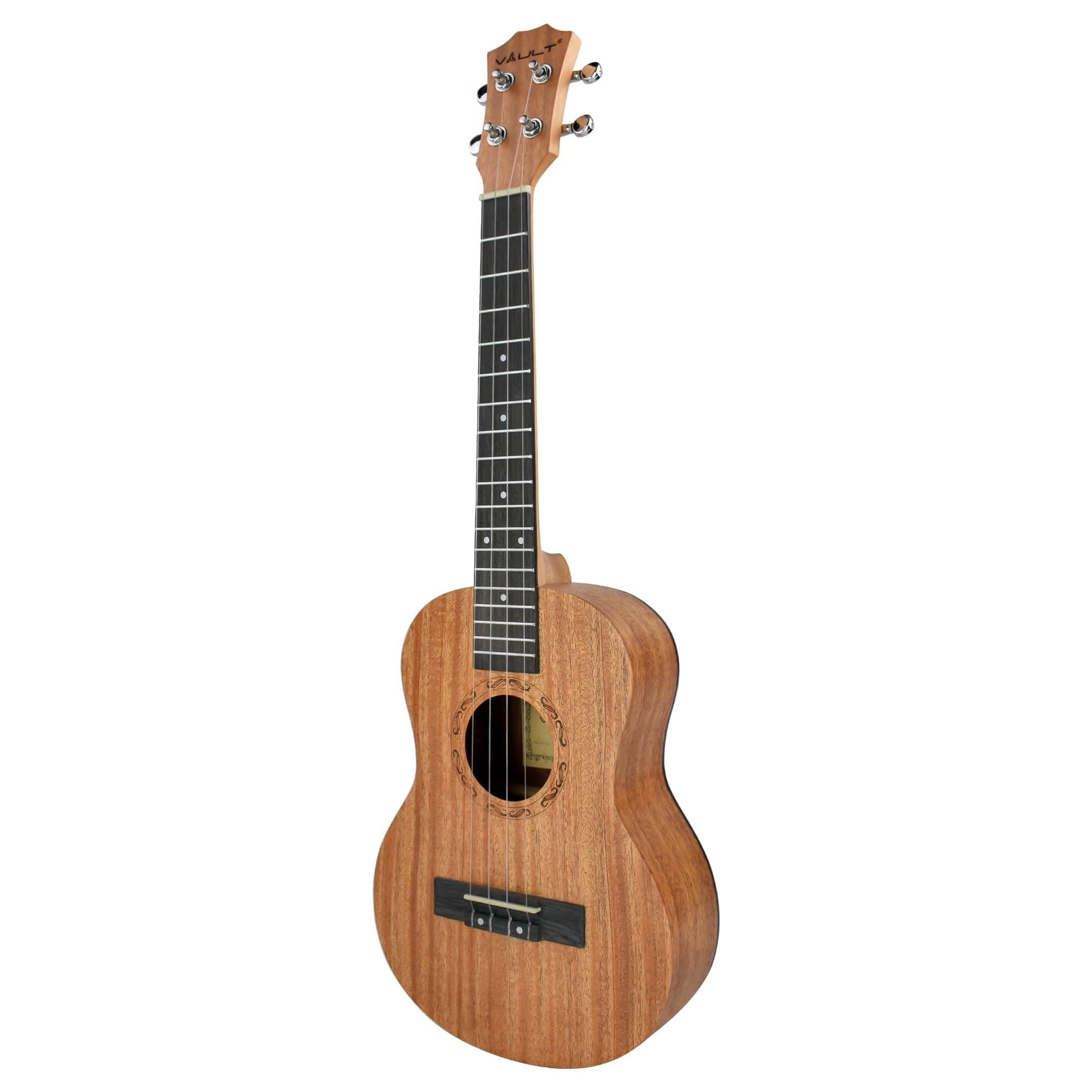 vault tenor ukuleles vault uk-2000t 26-inch solid mahogany top premium tenor ukulele with gigbag - open box