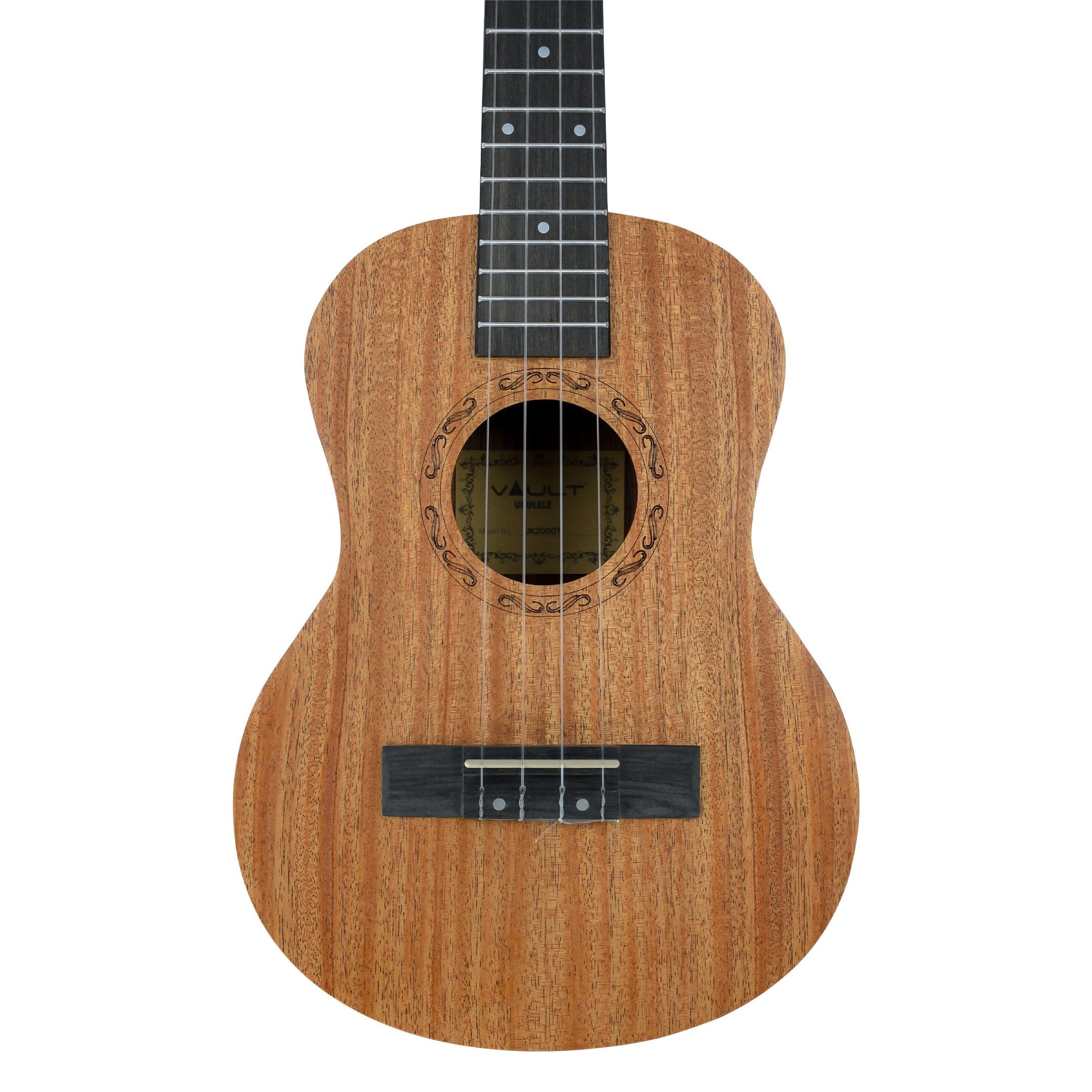 vault tenor ukuleles vault uk-2000t 26-inch solid mahogany top premium tenor ukulele with gigbag - open box