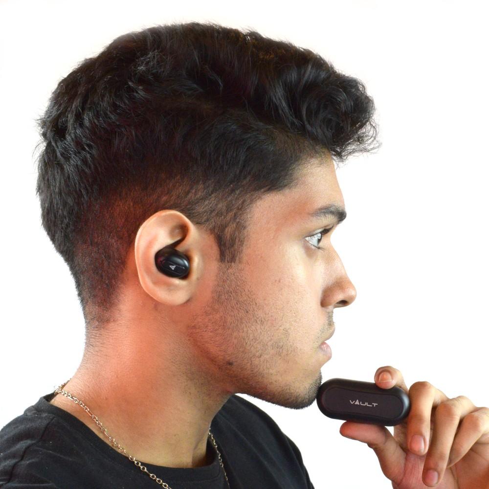 vault true wireless in-ear headphones vault play true wireless earbuds with 15 hours of wireless charging & 2 year exclusive vault warranty #type_play,color_black
