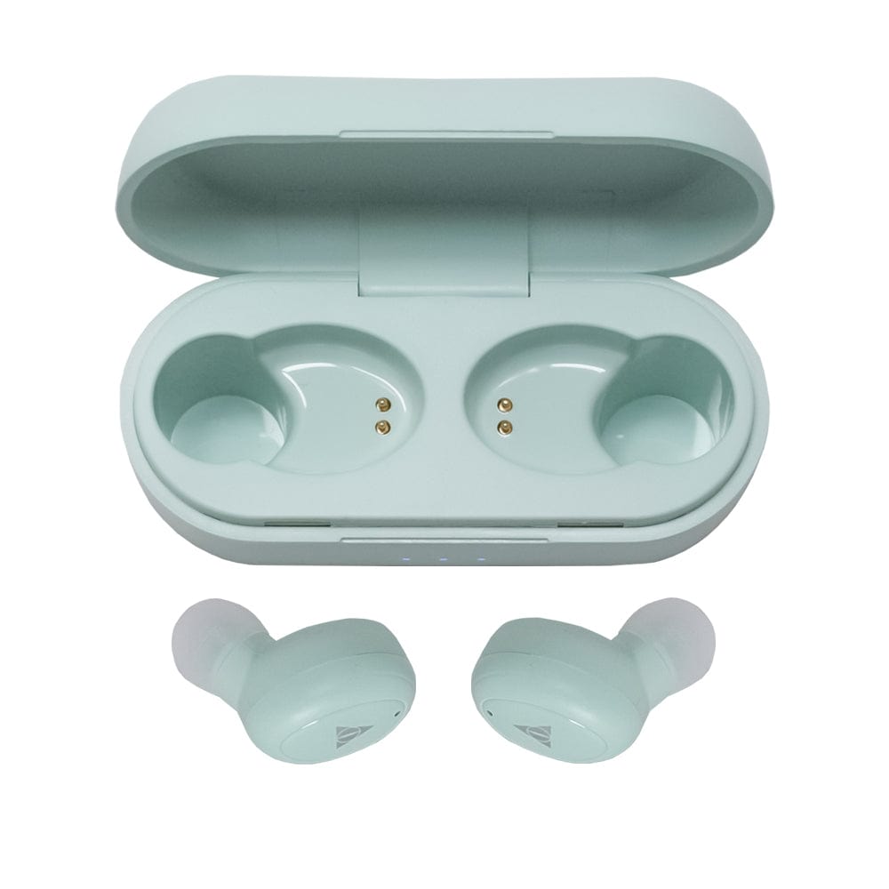 vault true wireless in-ear headphones vault play true wireless earbuds with 15 hours of wireless charging & 2 year exclusive vault warranty #type_playtouch,color_mint-green