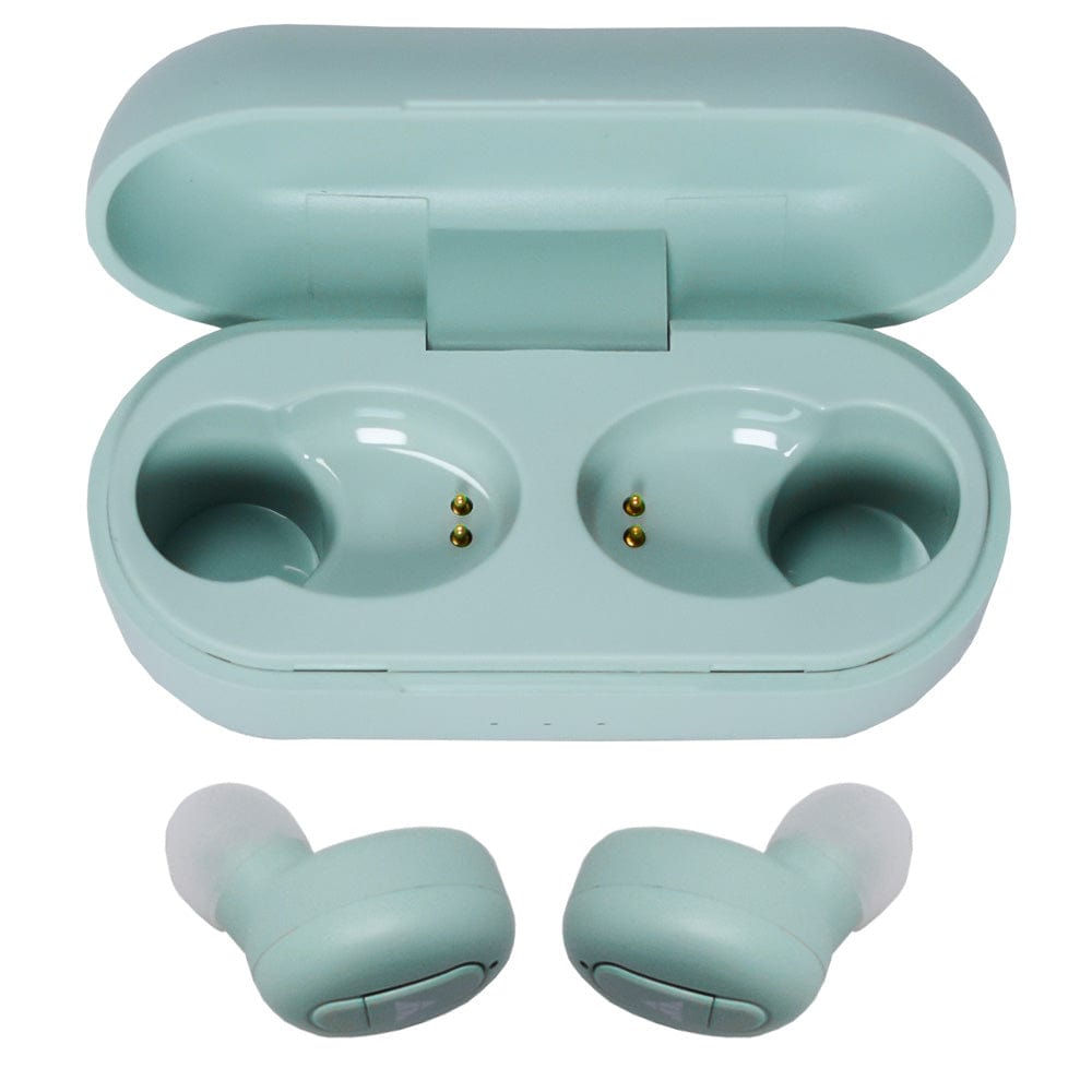 vault true wireless in-ear headphones vault play true wireless earbuds with 15 hours of wireless charging & 2 year exclusive vault warranty #type_play,color_mint-green