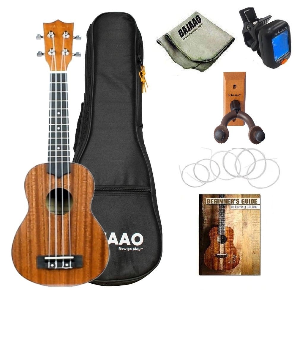 vault ukulele bundles standard vault uk-100s 21 inch arched back soprano ukulele bundle #type_standard