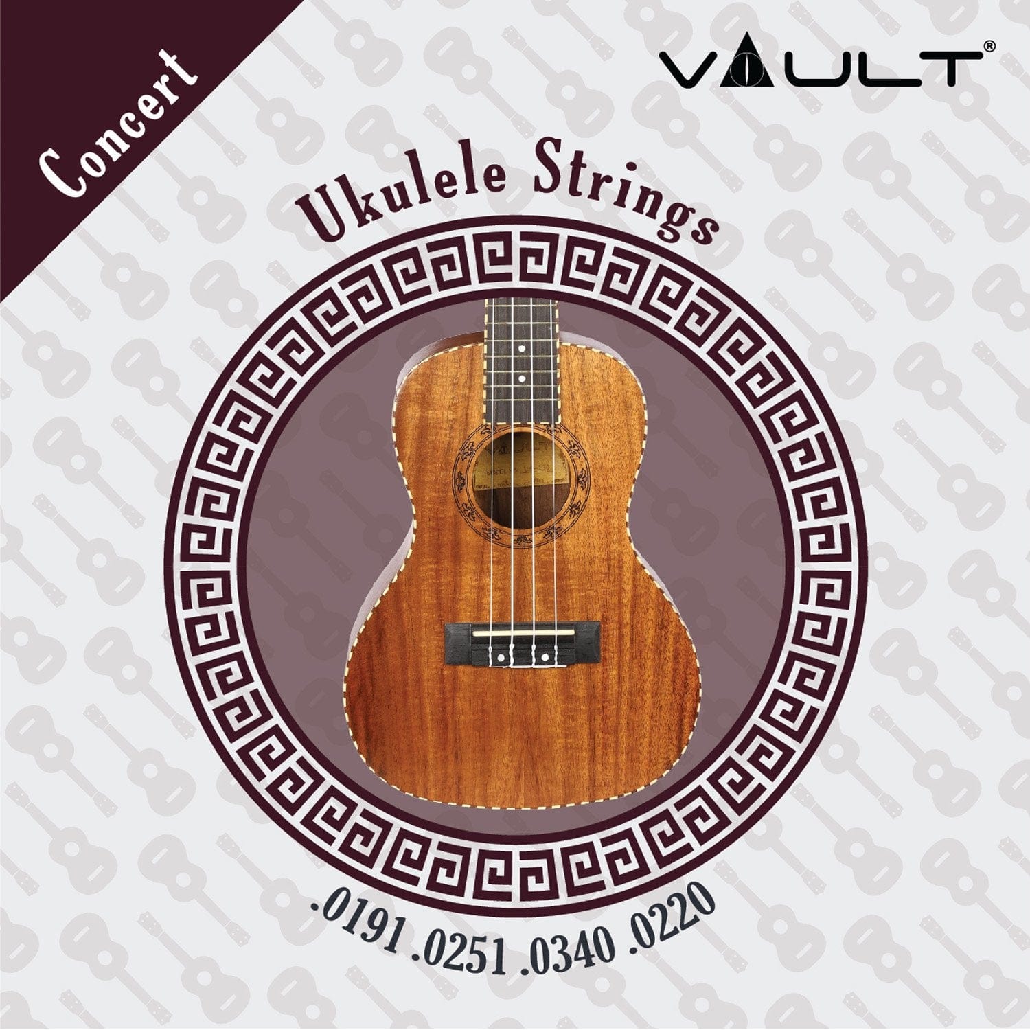 vault ukulele strings concert strings vault standard ukulele strings - for soprano, concert & tenor sized ukuleles