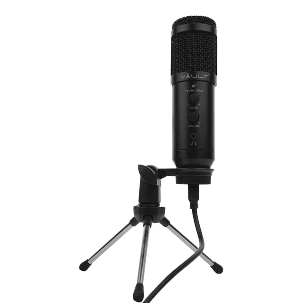 vault usb microphones vault pod mic plus usb condenser podcast microphone kit