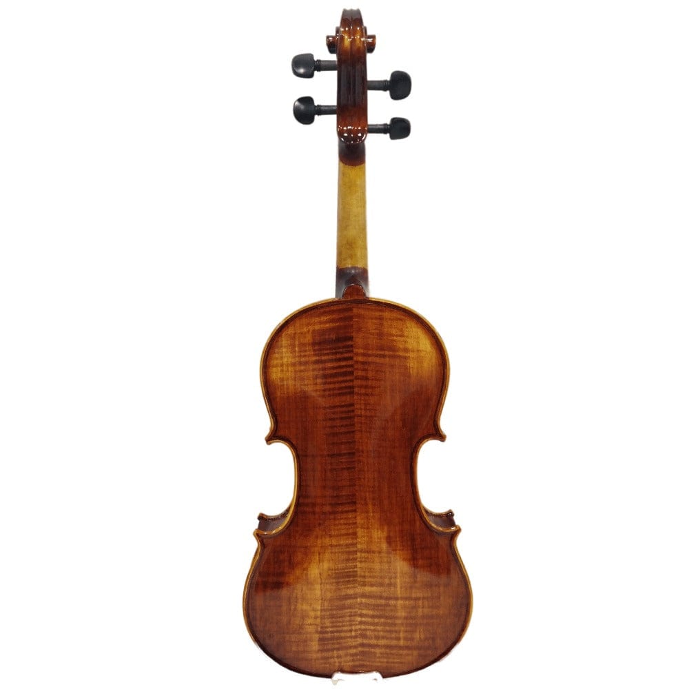 vault violins vault artisan solid body 4/4 violin with bow, rosin & case (outfit)