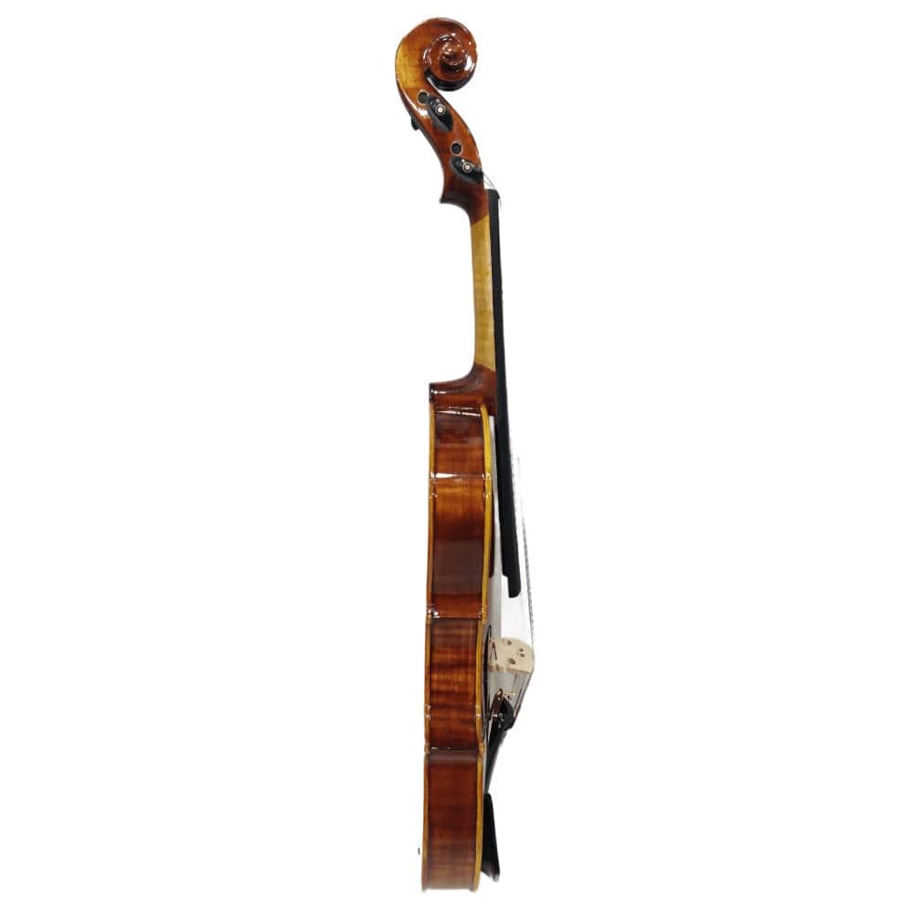 vault violins vault artisan solid body 4/4 violin with bow, rosin & case (outfit)