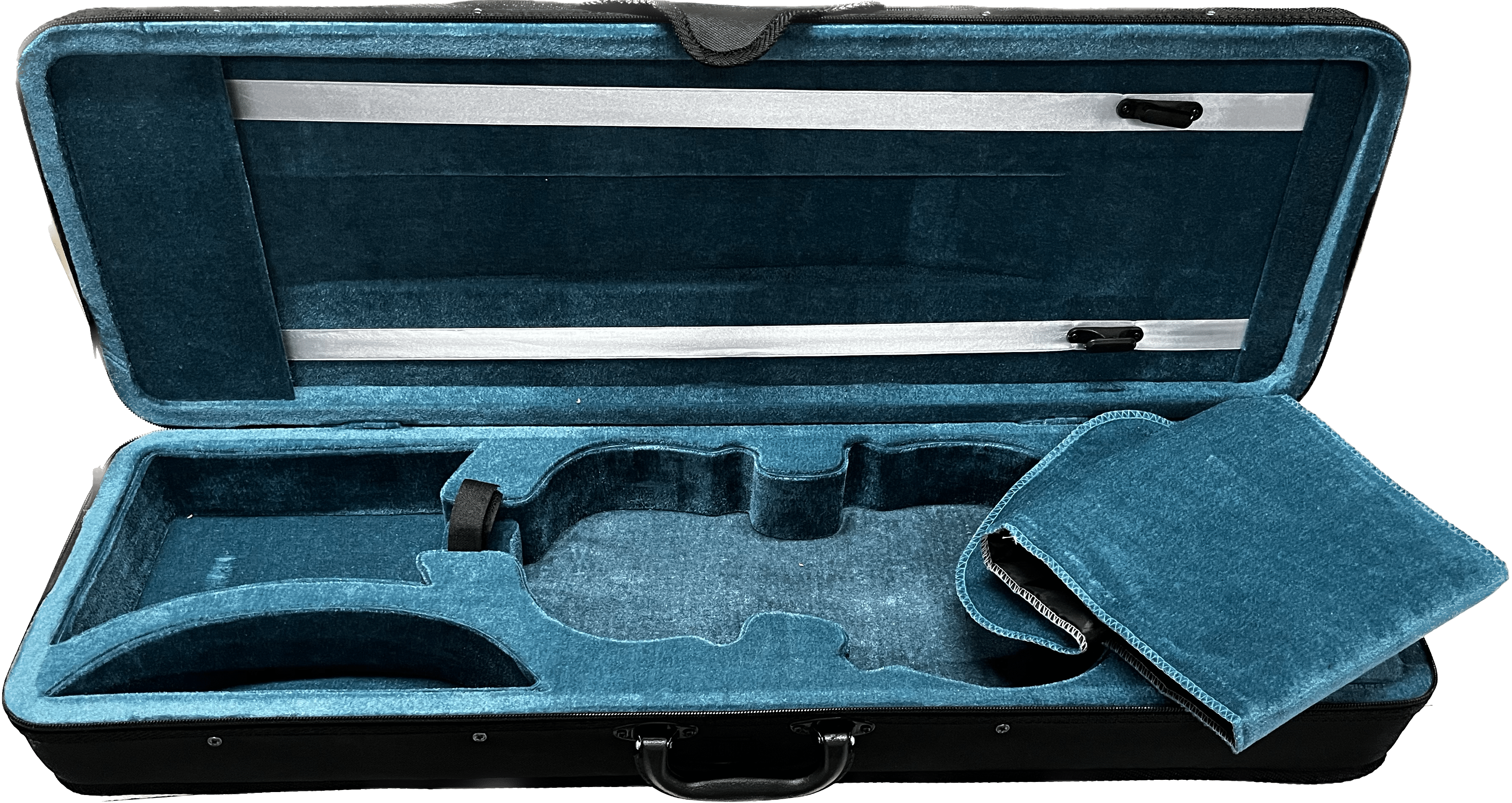 vault violins vault artisan solid body 4/4 violin with bow, rosin & case (outfit)