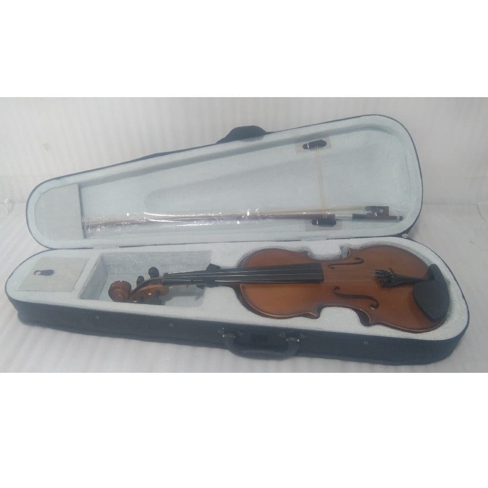 vault violins vault enorm solid spruce top 4/4 violin with bow, rosin & case (outfit) - open box b stock