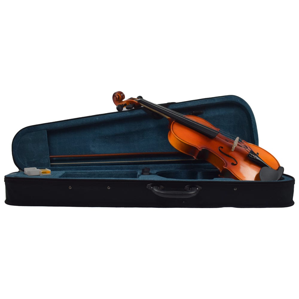 vault violins vault fiddler 4/4 violin with bow, rosin & case (outfit) - open box