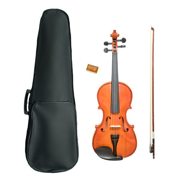 vault violins vault vi1050 4/4 pro violin with hard case, rosin and bow