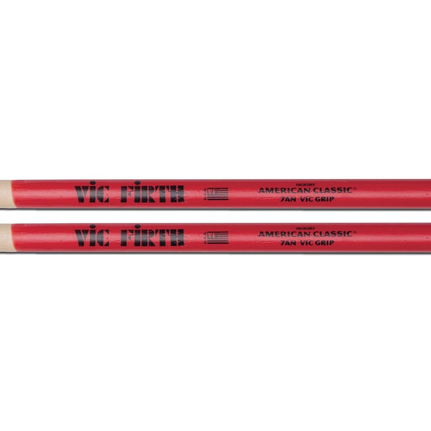 Vic Firth Drumsticks Vic Firth American Classic 7ANVG Grip Drumsticks - Nylon Tip