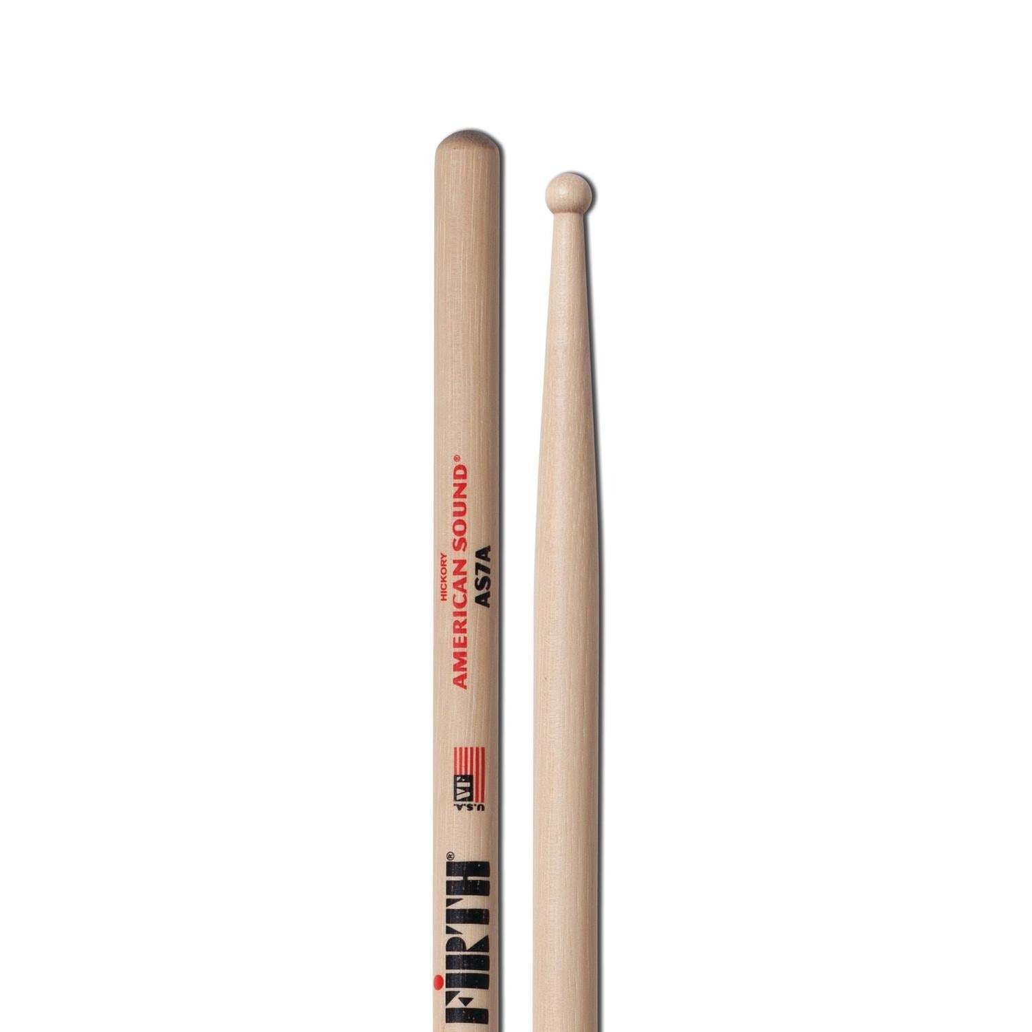 Vic Firth Drumsticks Vic Firth AS7A American Sound Drum Stick With Wooden Tip - 7A