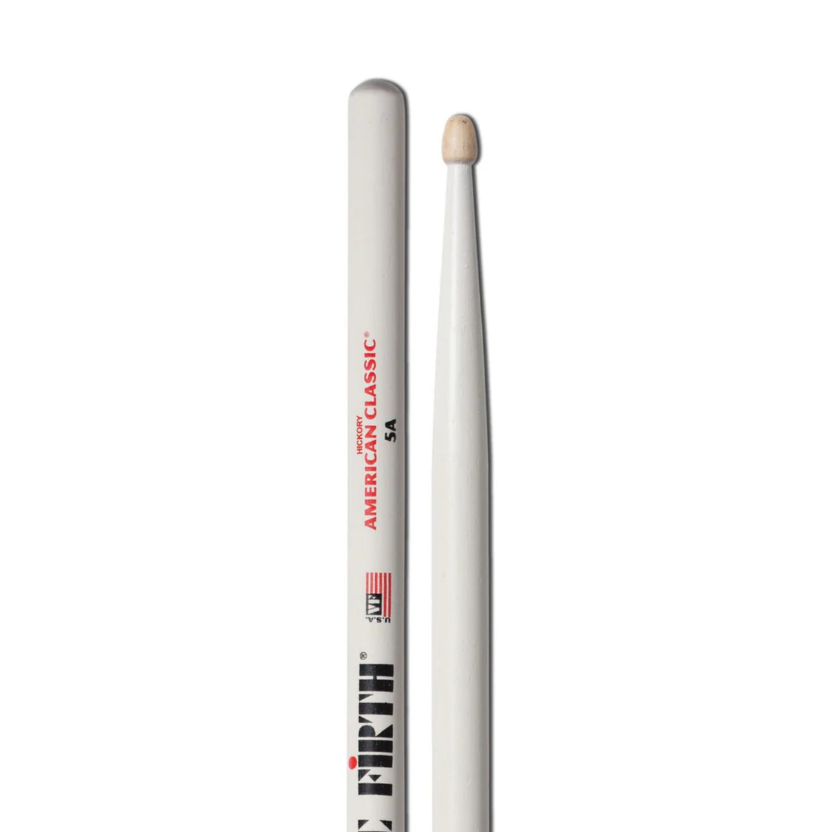 Vic Firth Drumsticks White Vic Firth 5AW American Classic Wood Tip Drumstick - White - 5A
