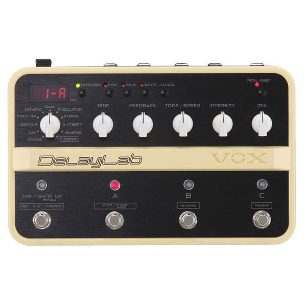 vox effect pedals vox delaylab guitar effects pedal