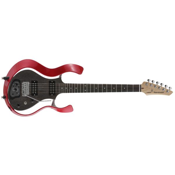 vox electric guitars vox starstream type 1 electric guitar - frame red