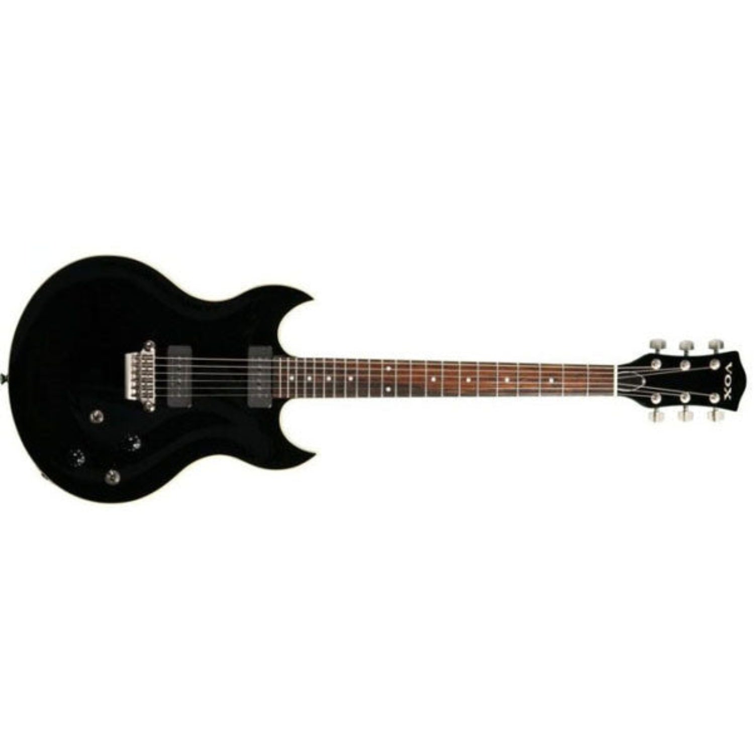vox electric guitars vox virage sdc33 33 double cutaway electric guitar - black