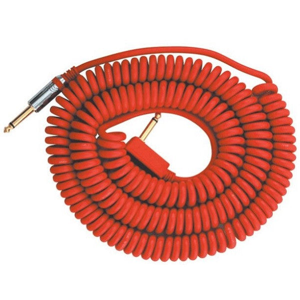 vox guitar cables red vox vcc-90 guitar cable coil 9 metres #color_red