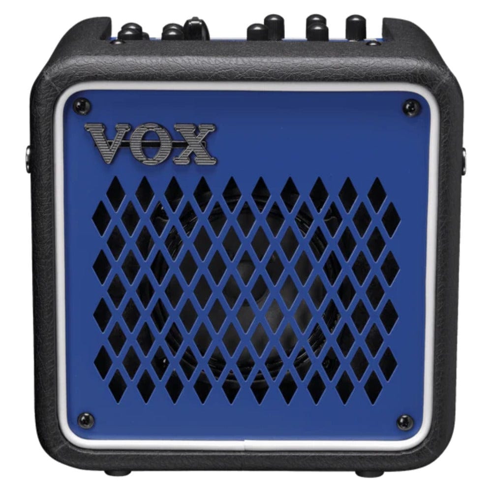 vox guitar combo amplifiers blue vox mini go 3 watt digital modelling amplifier #color_blue