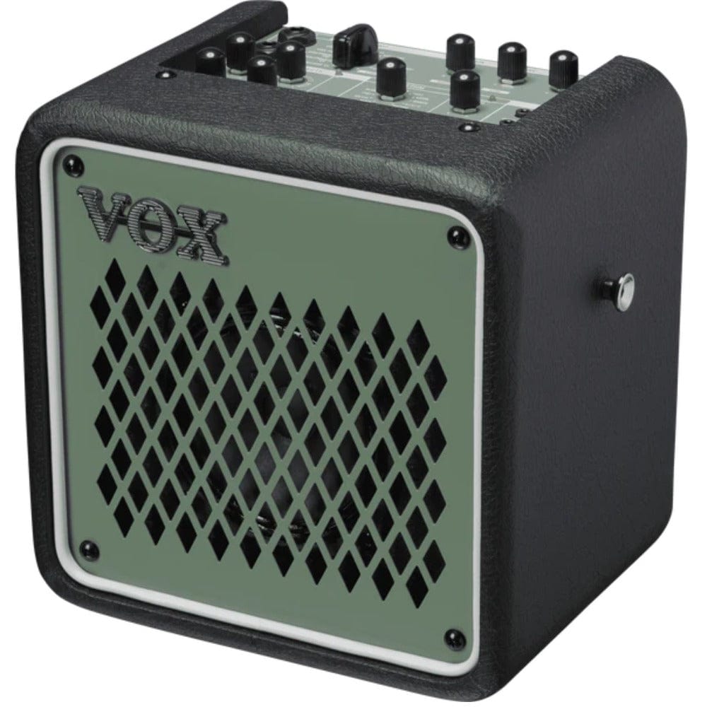 vox guitar combo amplifiers vox mini go 3 watt digital modelling amplifier #color_olive-green