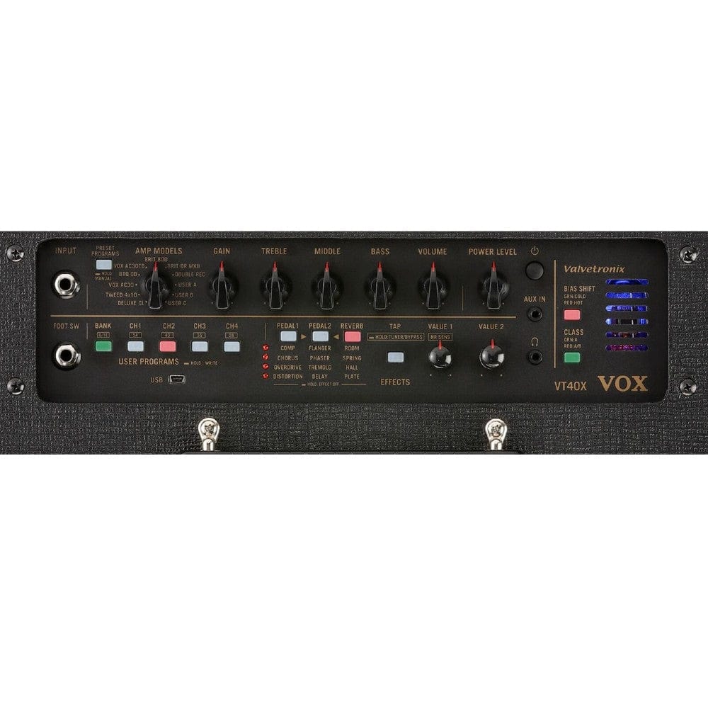 vox guitar combo amplifiers vox valvetronix vt40x 40w combo amplifier#style_modern