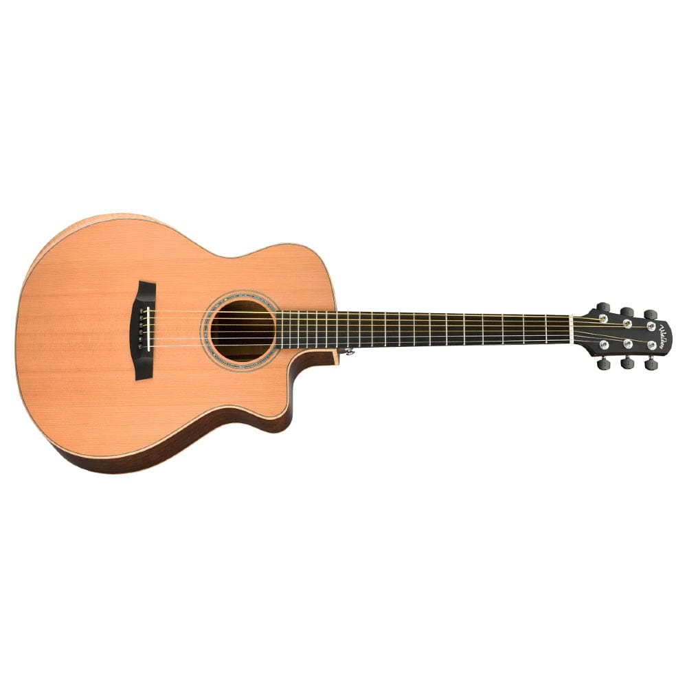 walden electro acoustic guitars natural walden g3033rce/h grand auditorium electro acoustic guitar with hardcase