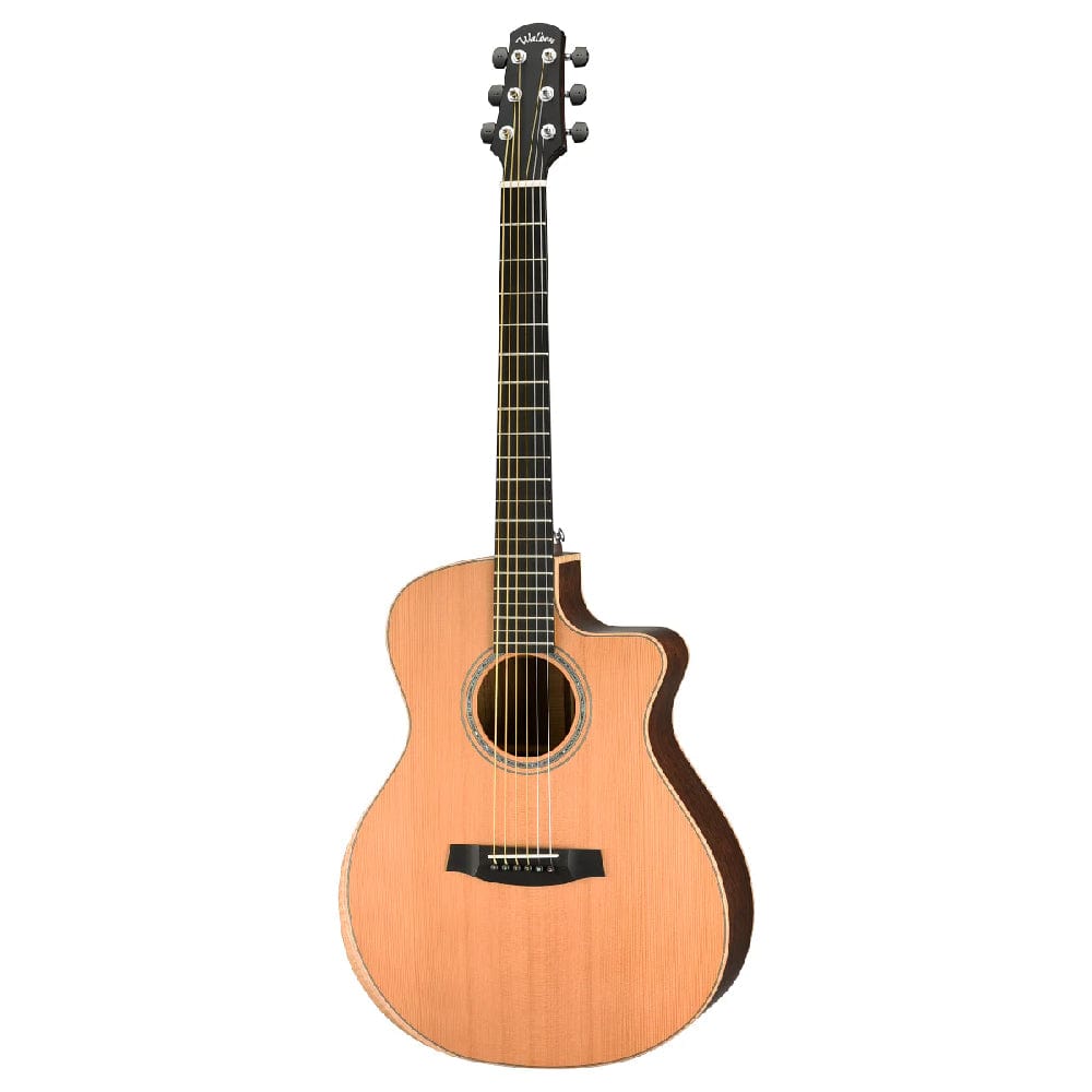 walden electro acoustic guitars natural walden g3033rce/h grand auditorium electro acoustic guitar with hardcase