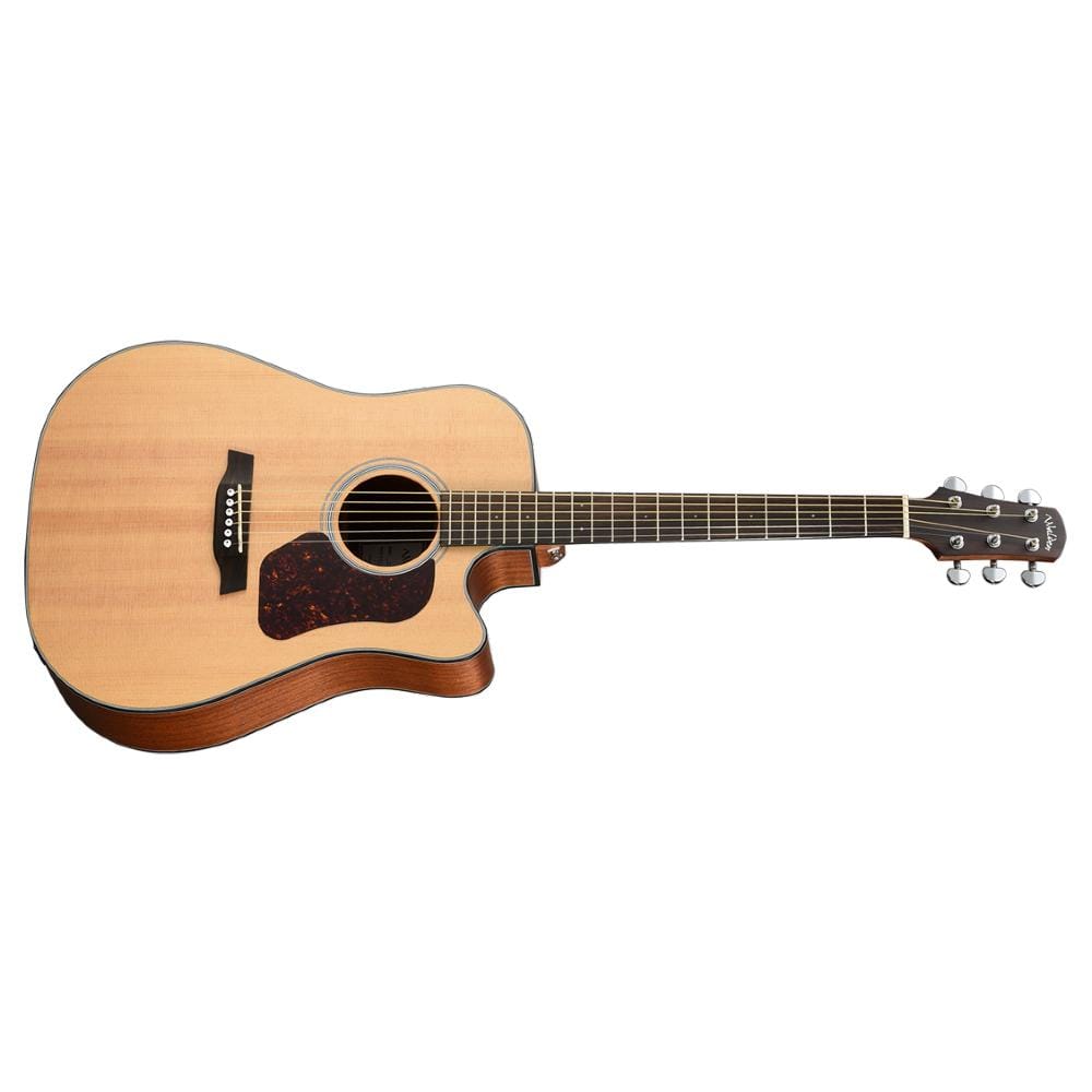 walden electro acoustic guitars satin natural walden d550ce natura series dreadnought electro acoustic guitar with gigbag
