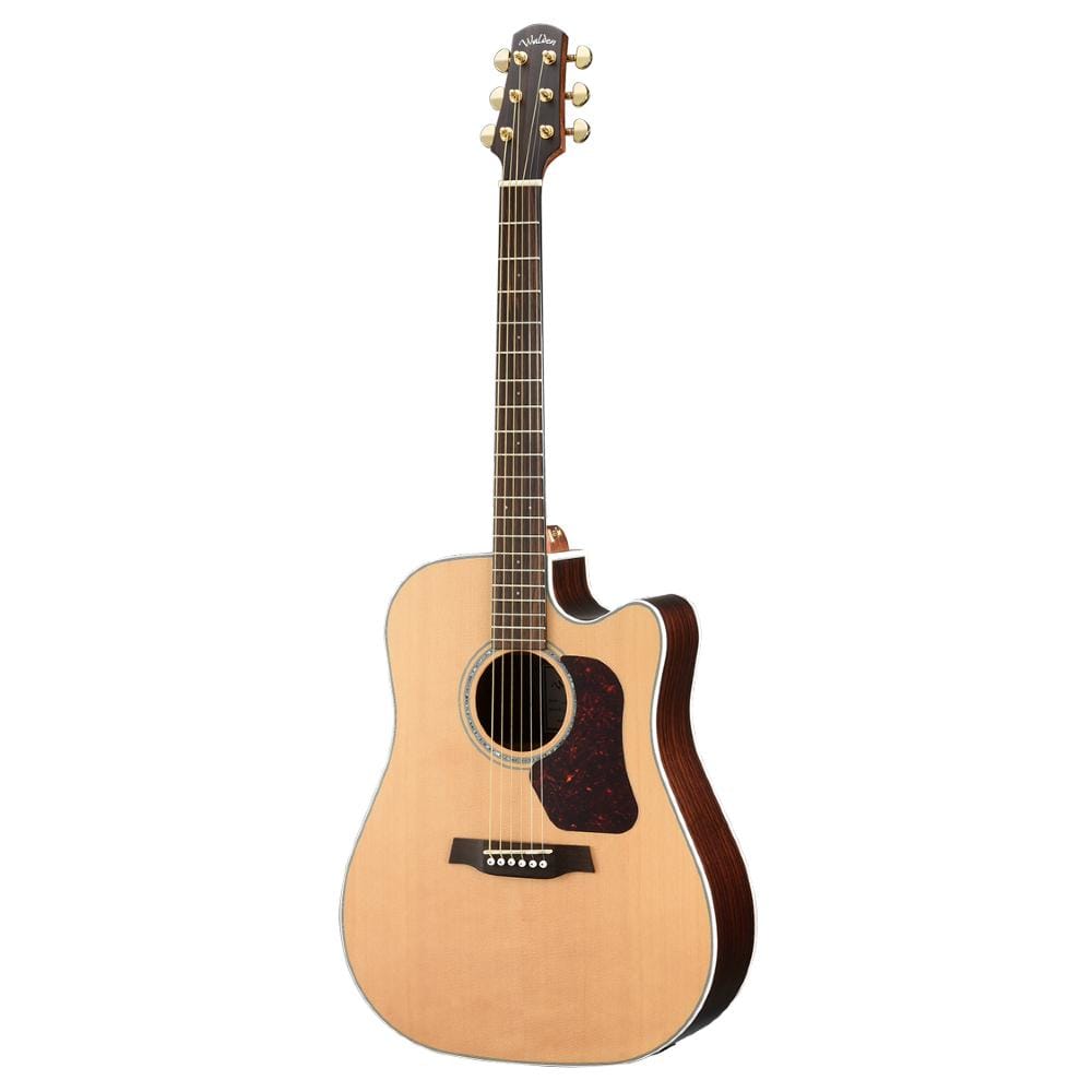 walden electro acoustic guitars satin natural walden d600ce natura dreadnought cutaway electro acoustic guitar with gigbag #finish_satin-natural