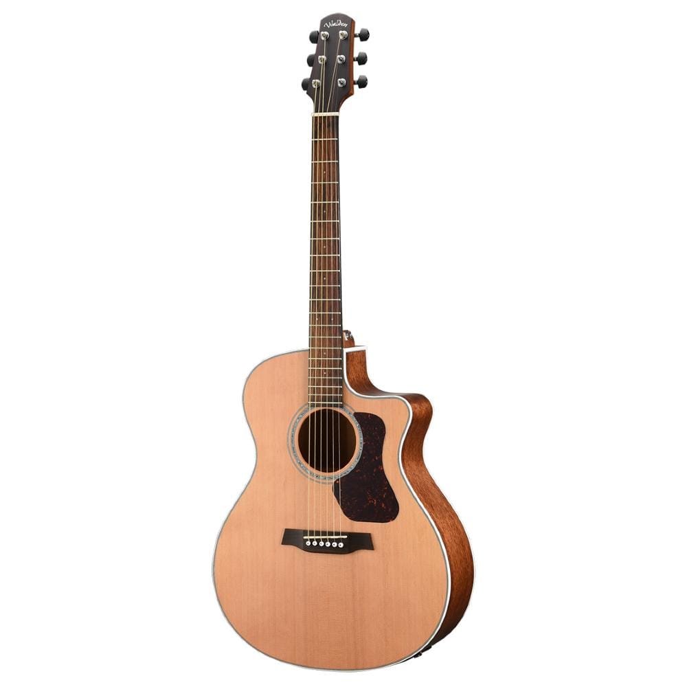 walden electro acoustic guitars satin natural walden g770ce natura grand auditorium cutaway electro acoustic guitar with gigbag