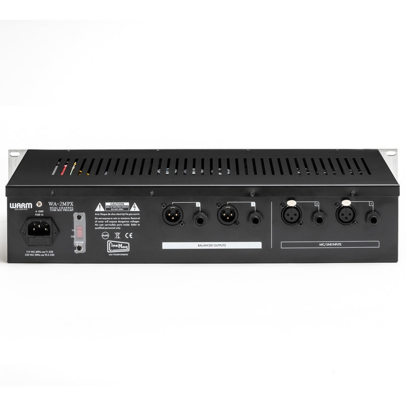 Warm Audio Pre Amps Warm Audio WA-2MPX Dual-Channel Tube Mic Microphone Preamp